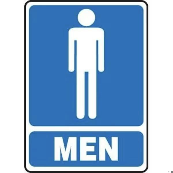 Accuform SAFETY SIGN GRAPHIC MEN BLUE MRST520VS MRST520VS - main